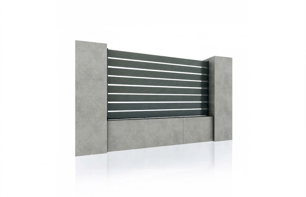WPC fence with existing posts