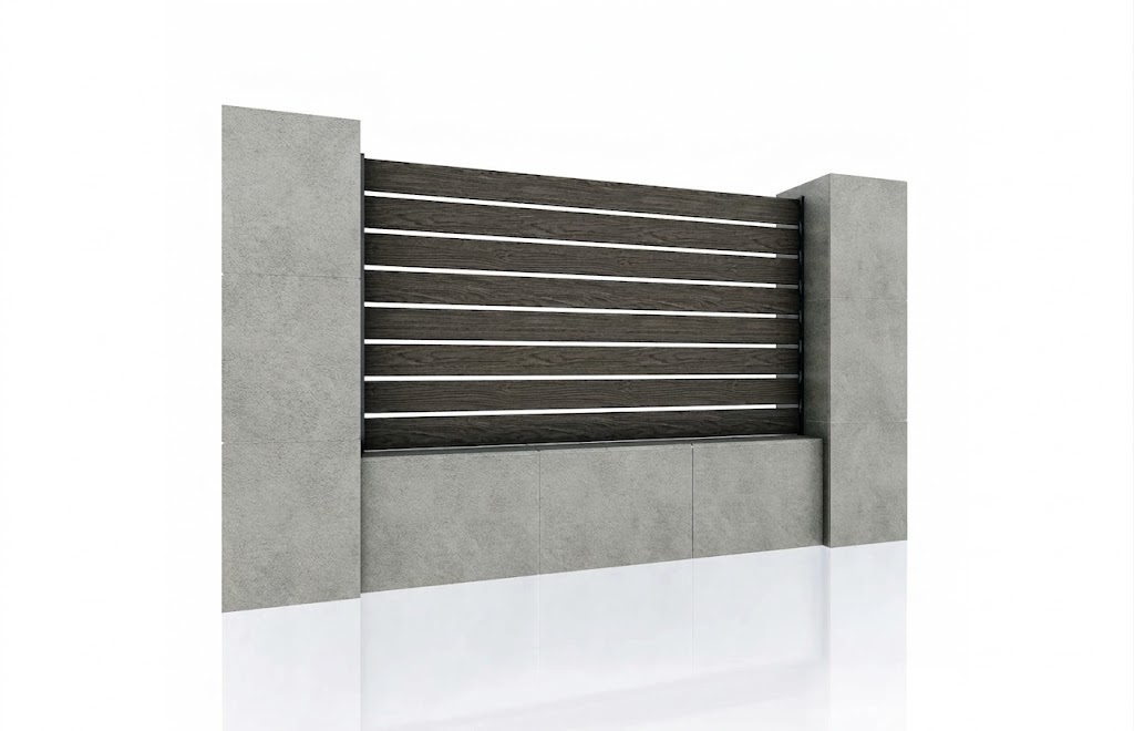 Concrete plinth - Teak