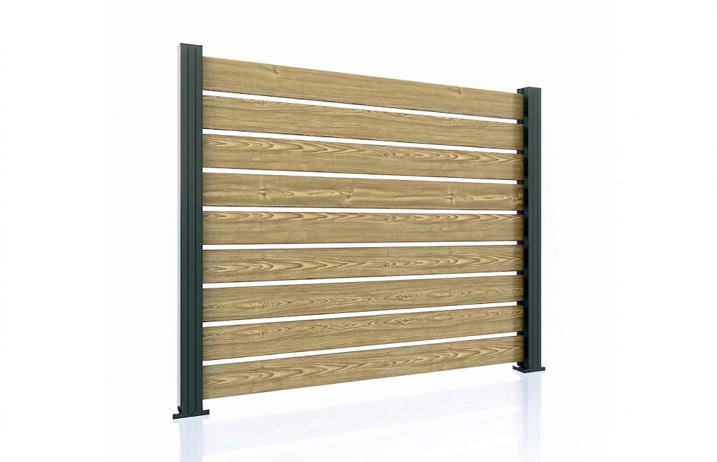 Teak concrete plinth