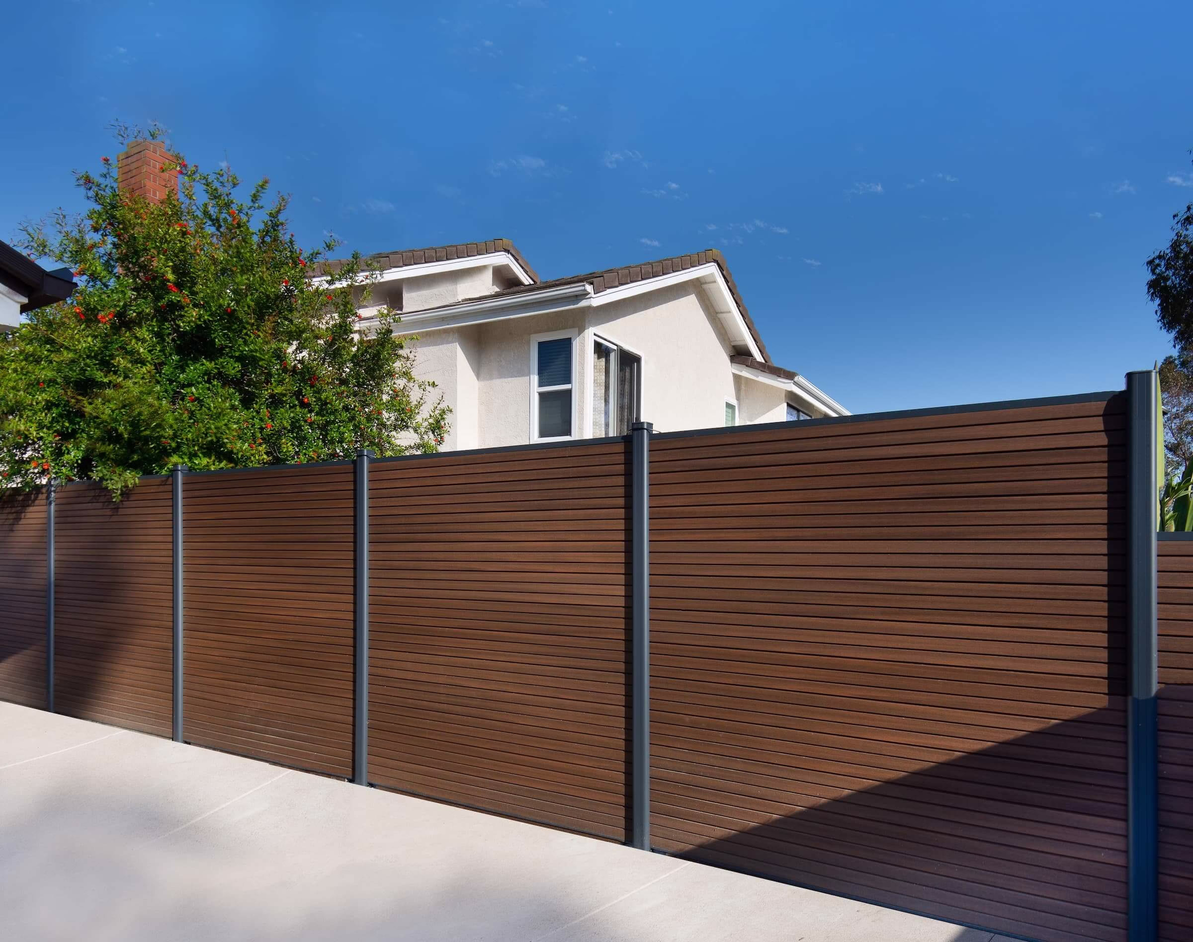 Modern architectural WPC fence - import model